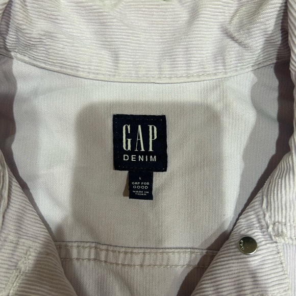 Gap Corduroy Lavender Purple Jean Jacket - Picture 3 of 4